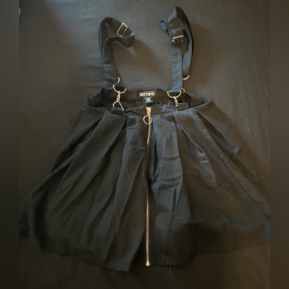 Black Skirt With Suspenders